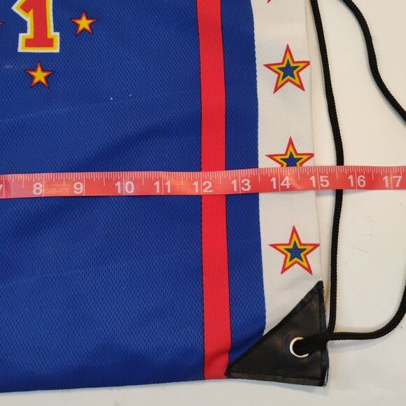 Harlem Globetrotters Jersey #1 Backpack Tote Bag Drawstring Sack Basketball NY - Picture 5 of 7